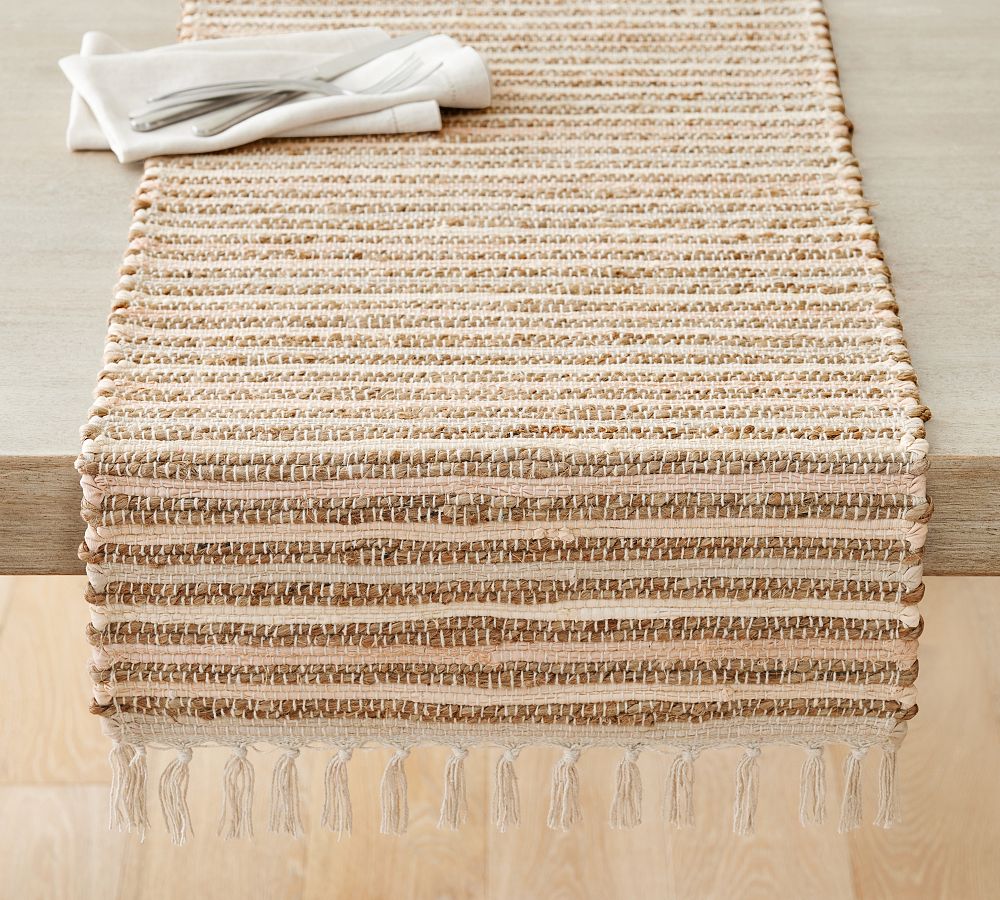 Bittersweet 54” Chindi Table Runner main image 1