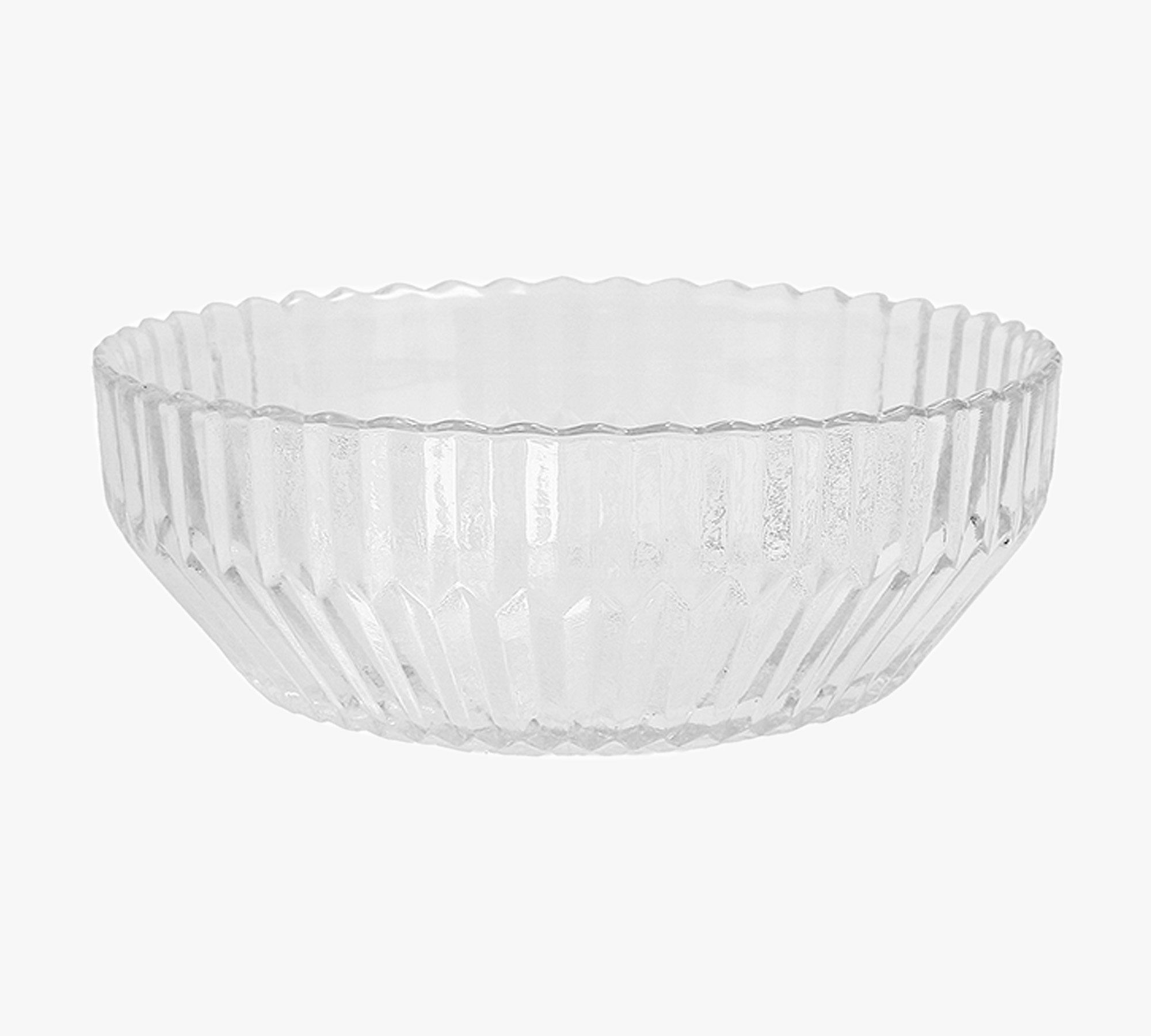 Fluted Glass Coupe Bowl - Set of 4