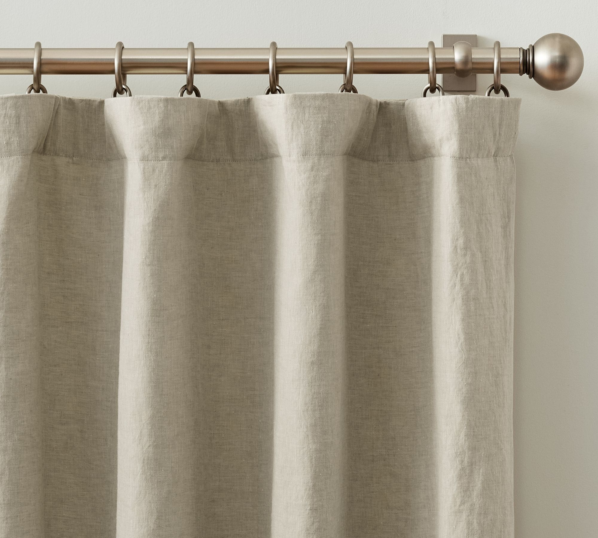 Open Box: Belgian Flax Linen Blackout Curtain