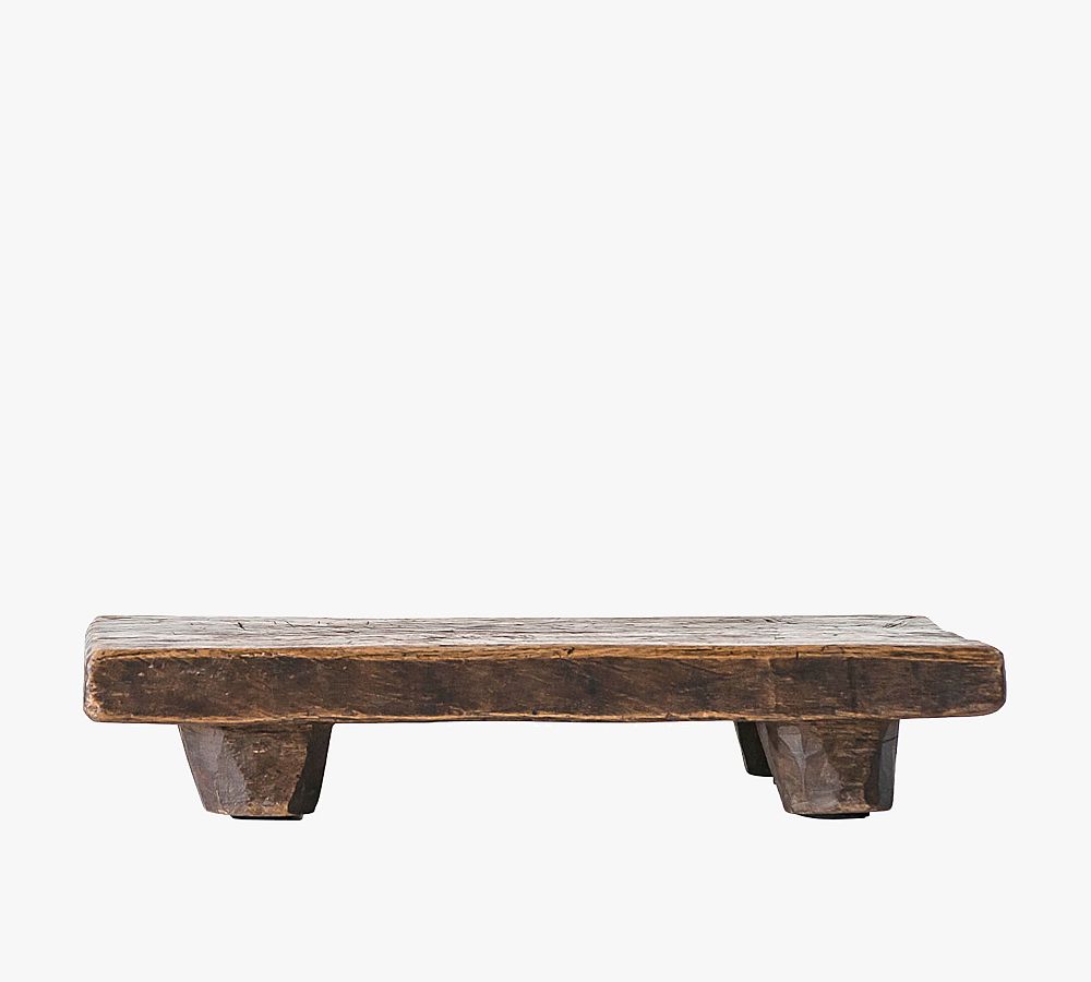 Found Reclaimed Wood Pedestal Tray