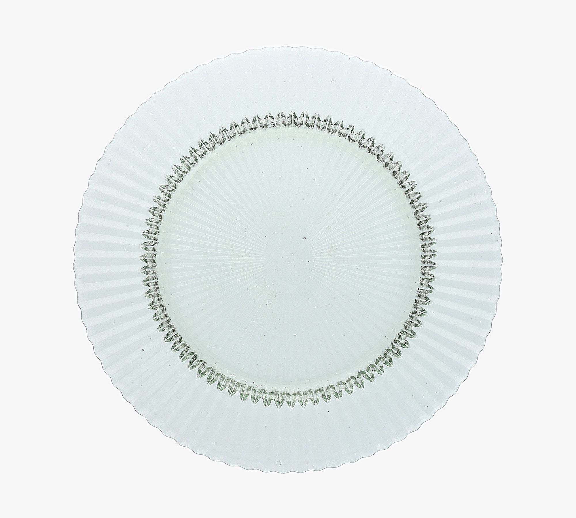 Fluted Glass Dinner Plate - Set of 4