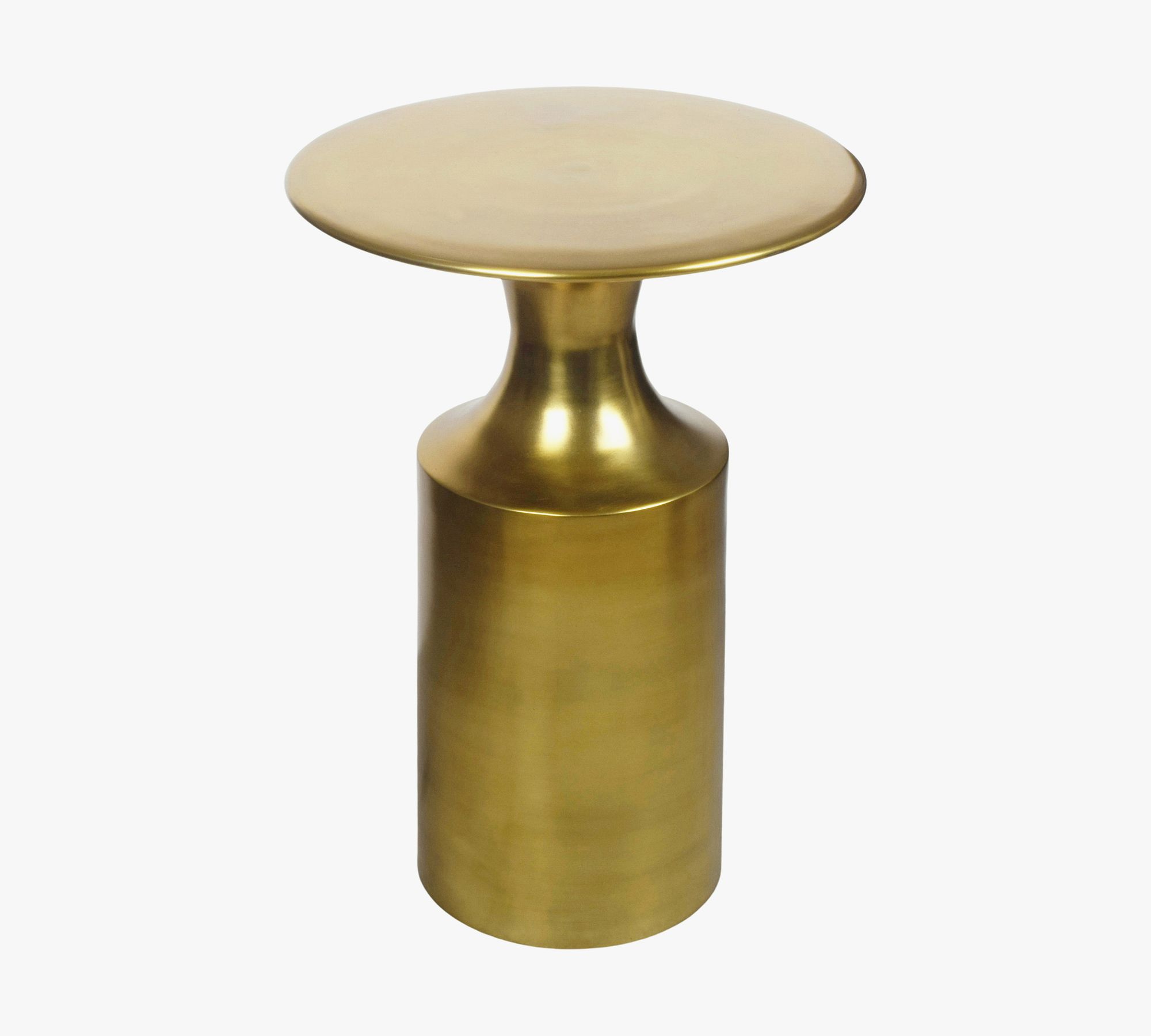 Luciano Round Metal Accent Table (14.5")