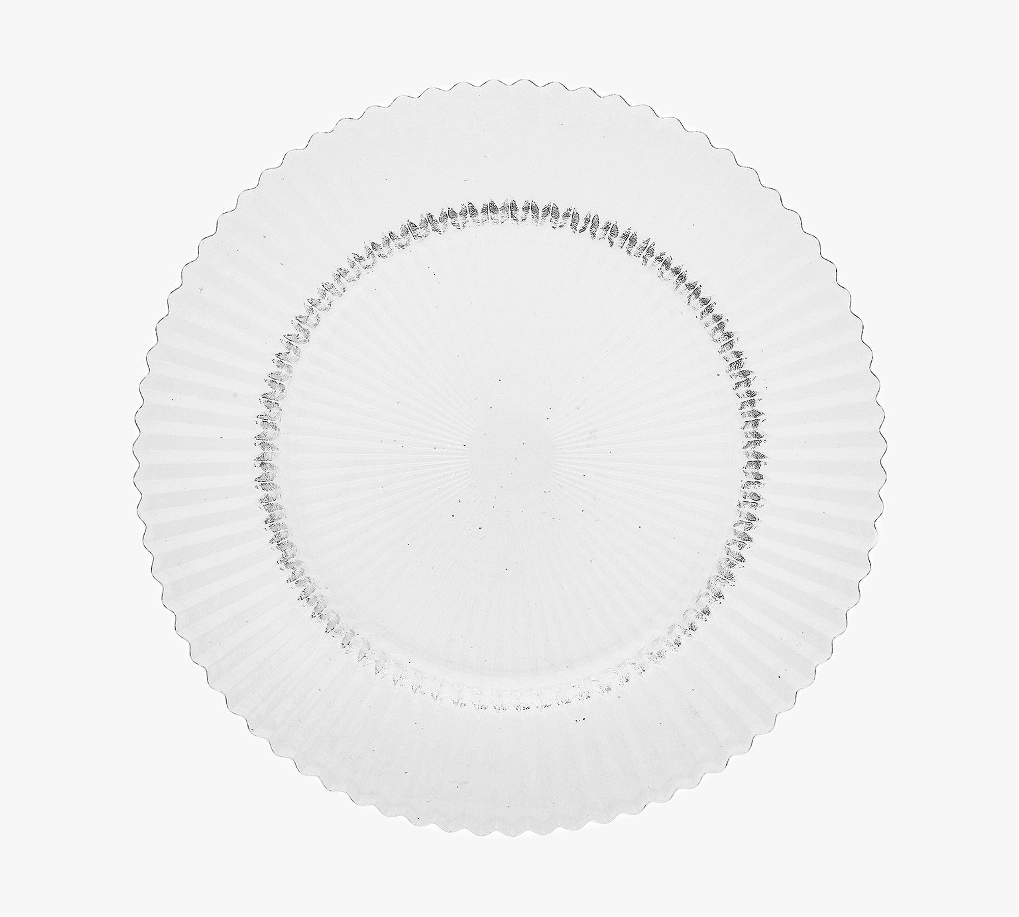 Fluted Glass Dinner Plate - Set of 4