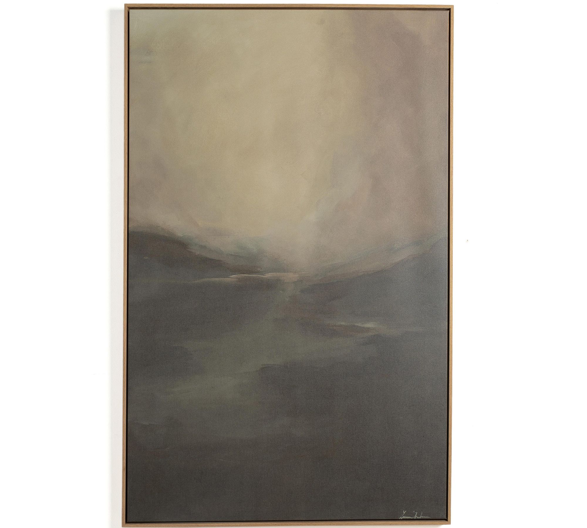 Fog I By Lauren Fuhr with Maple Frame