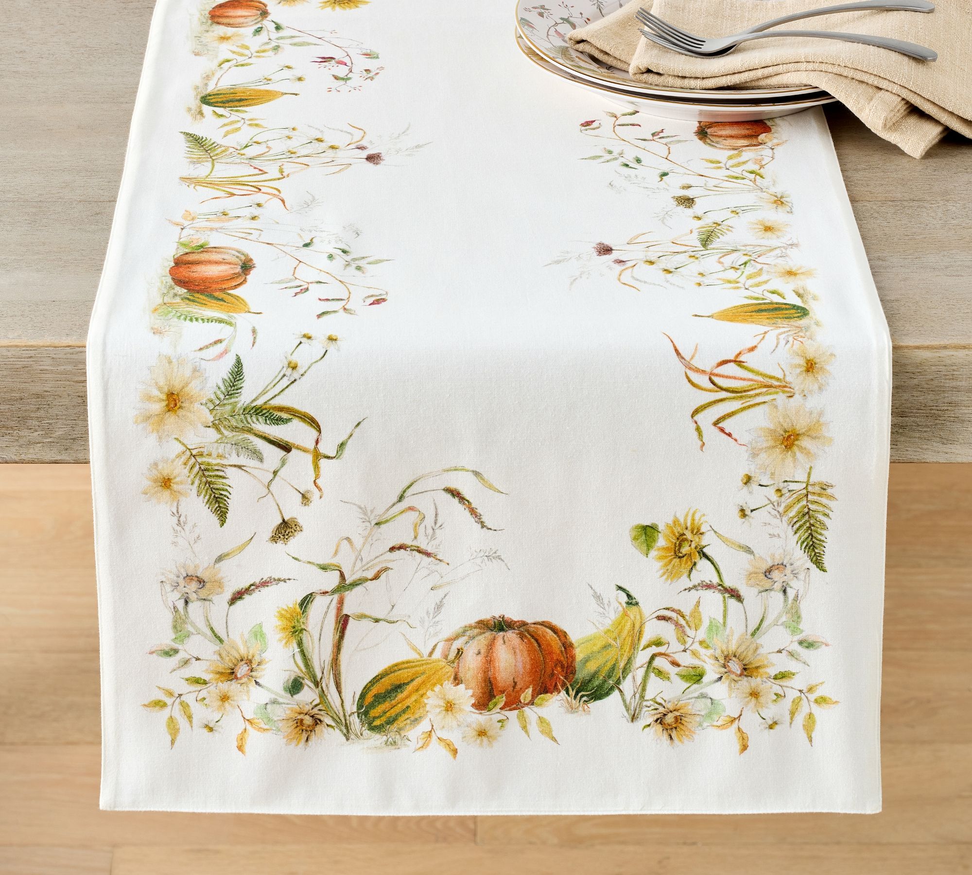 Bedford Harvest Cotton/Linen Table Runner