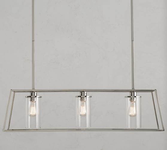 Zaire Chandelier, Polished Nickel Pottery Barn