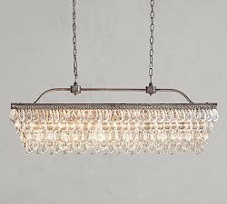 Clarissa Rectangular Crystal Chandelier (30&quot;-40&quot;)