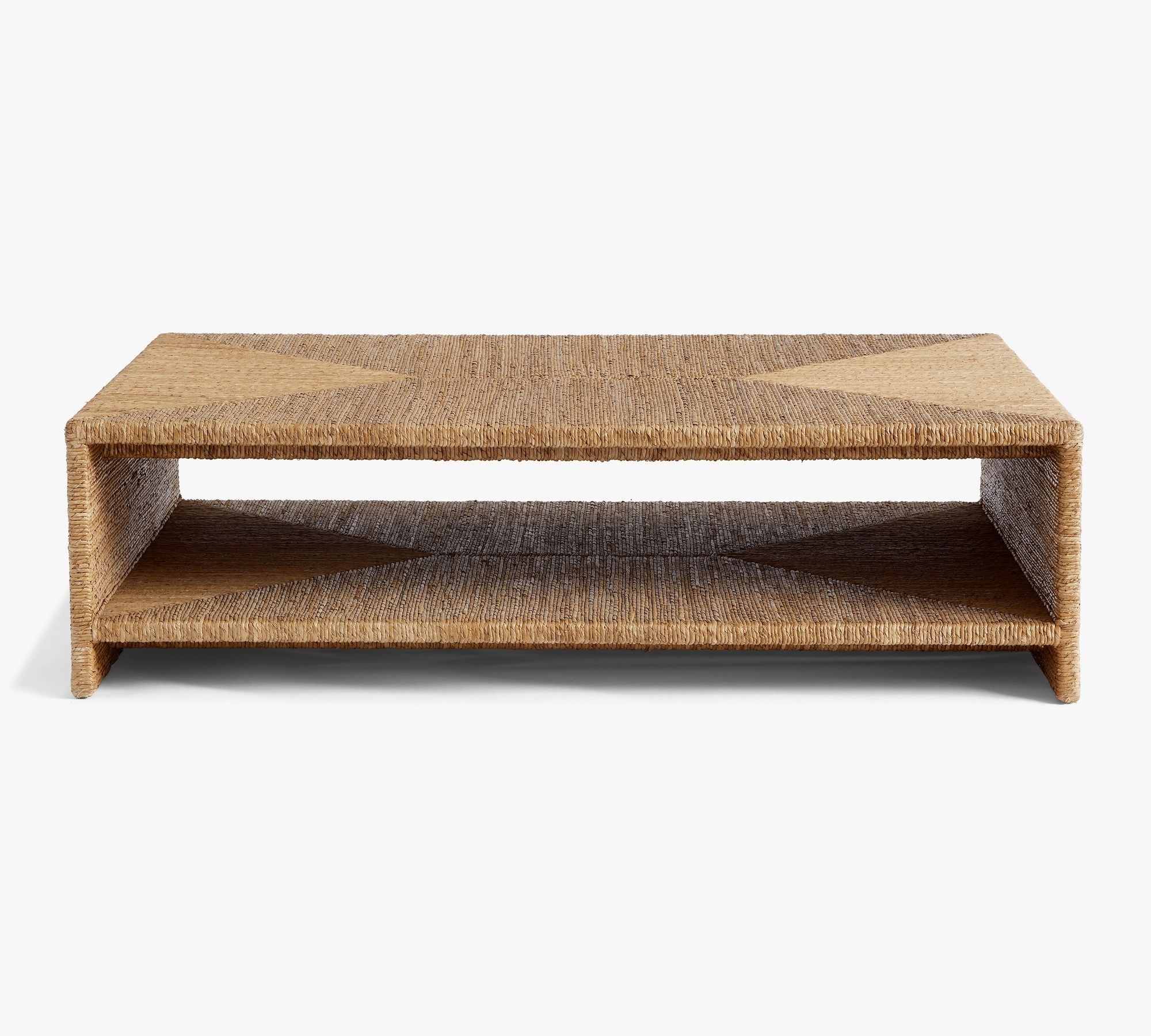 Malibu Rectangular Woven Grand Coffee Table (60")