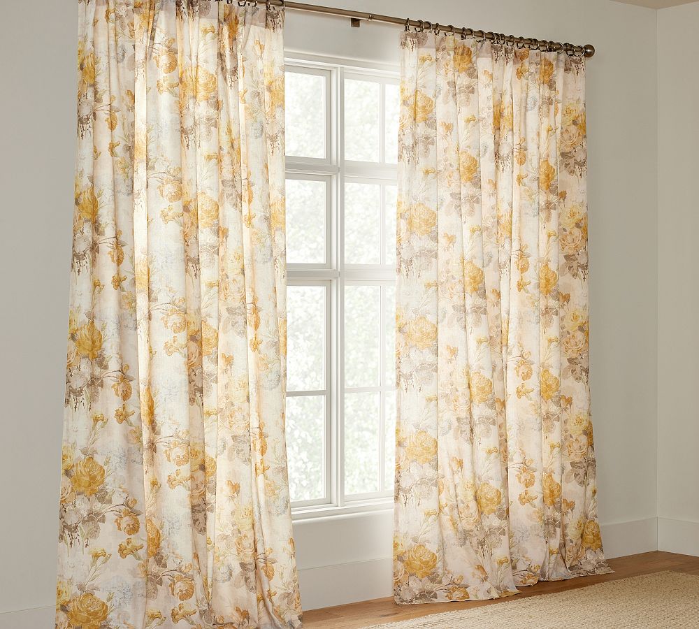 Open Box: Vivienne Floral Curtain