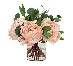 Faux Composed Peony Bouquet | Artificial Flowers | Pottery Barn