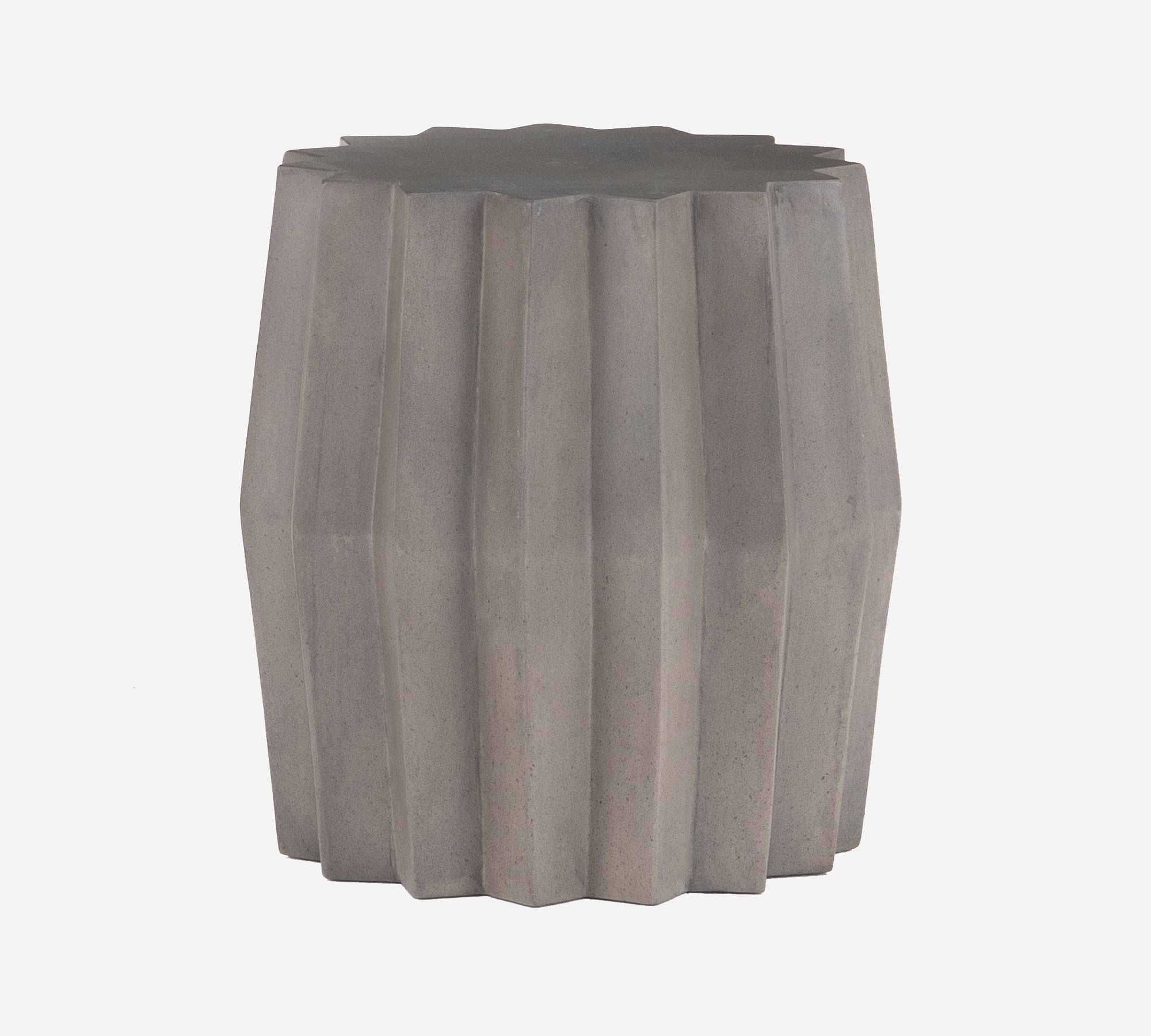 Verity 18.5" Concrete Round Outdoor End Table