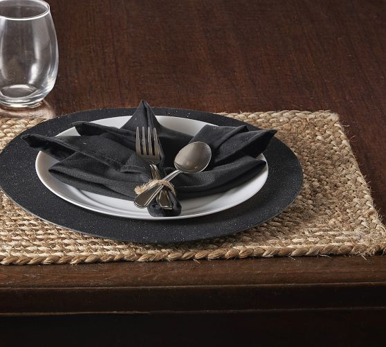 Hand-Braided Jute Placemats - Set of 4 | Pottery Barn