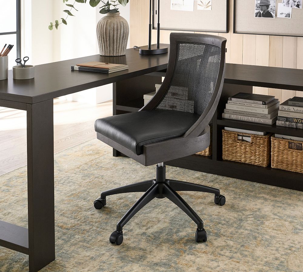 Bennett Leather Swivel Desk Chair