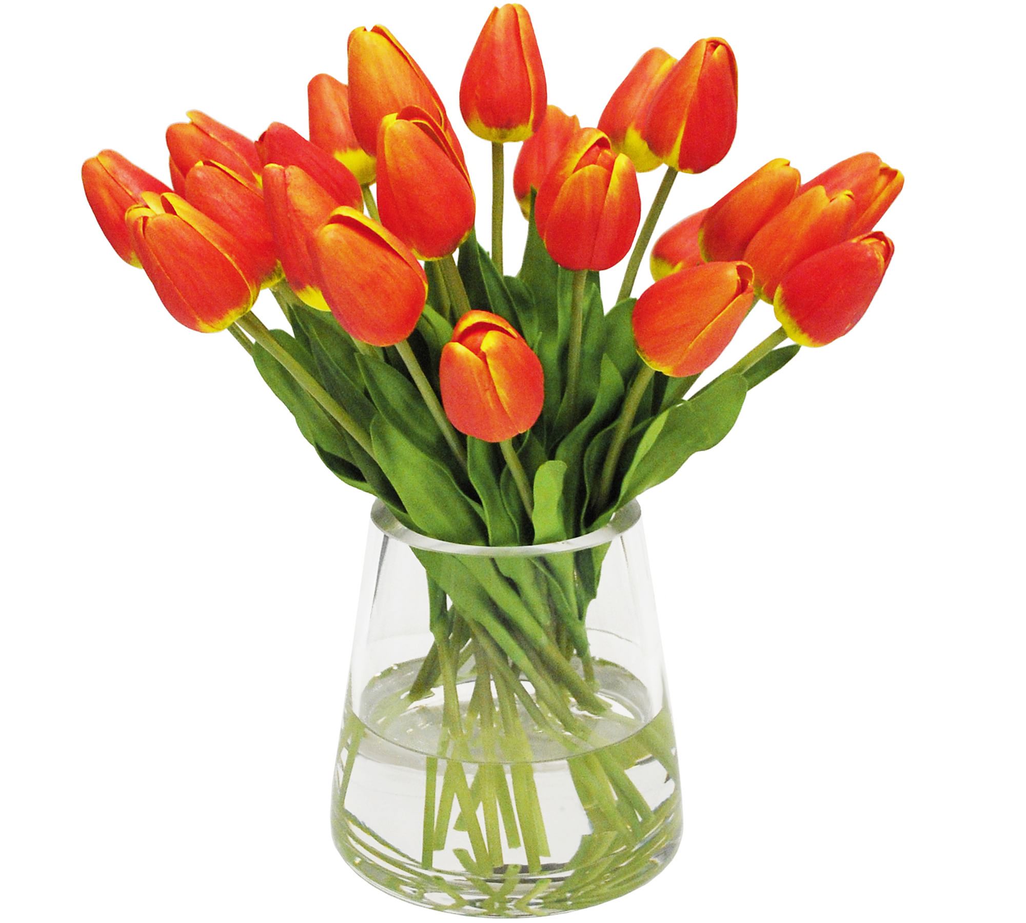 Faux Orange Tulip Composed Arrangement