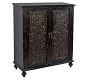 Hoell Carved Wood Storage Cabinet