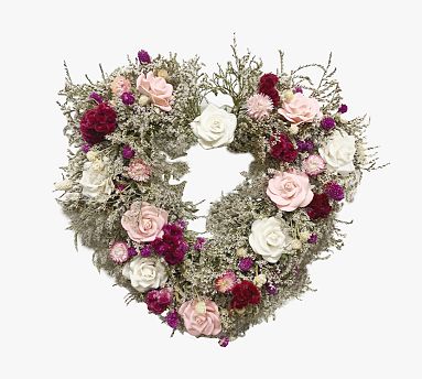 Dried Sweetheart Wreath | Pottery Barn