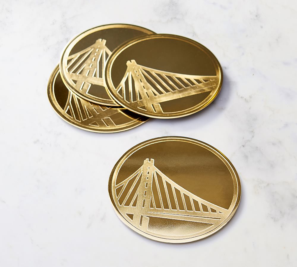 Golden State Warriors&#8482 Gold Coasters, Set of 4