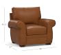 Pearce Roll Arm Leather Recliner