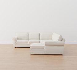 Pearce Roll Arm 4-Piece Wedge Chaise Sectional (147&quot;)