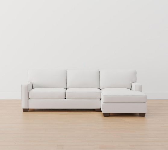 Buchanan Square Arm Chaise Sectional Pottery Barn