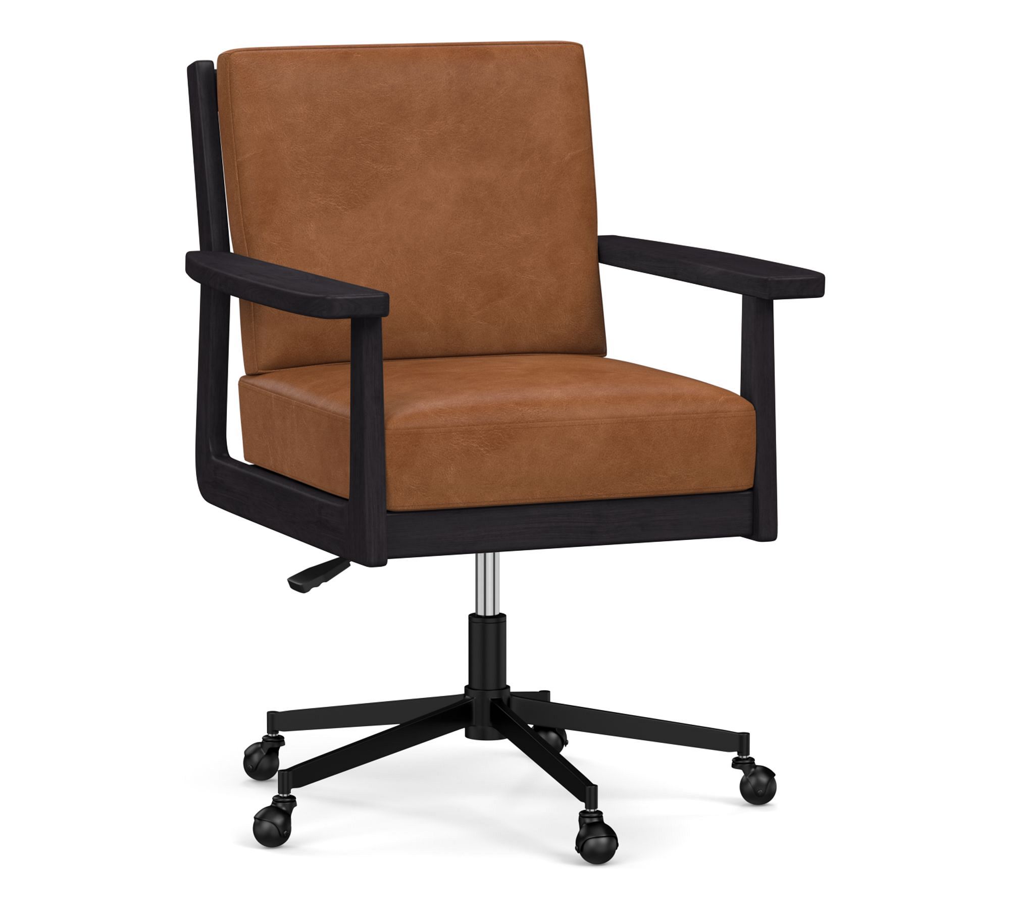 Cody Leather Swivel Desk Chair