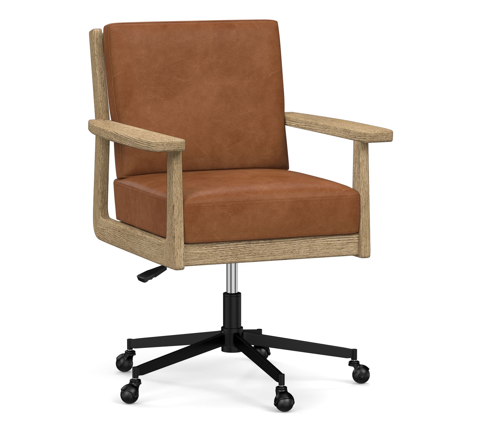 Cody Leather Swivel Desk Chair