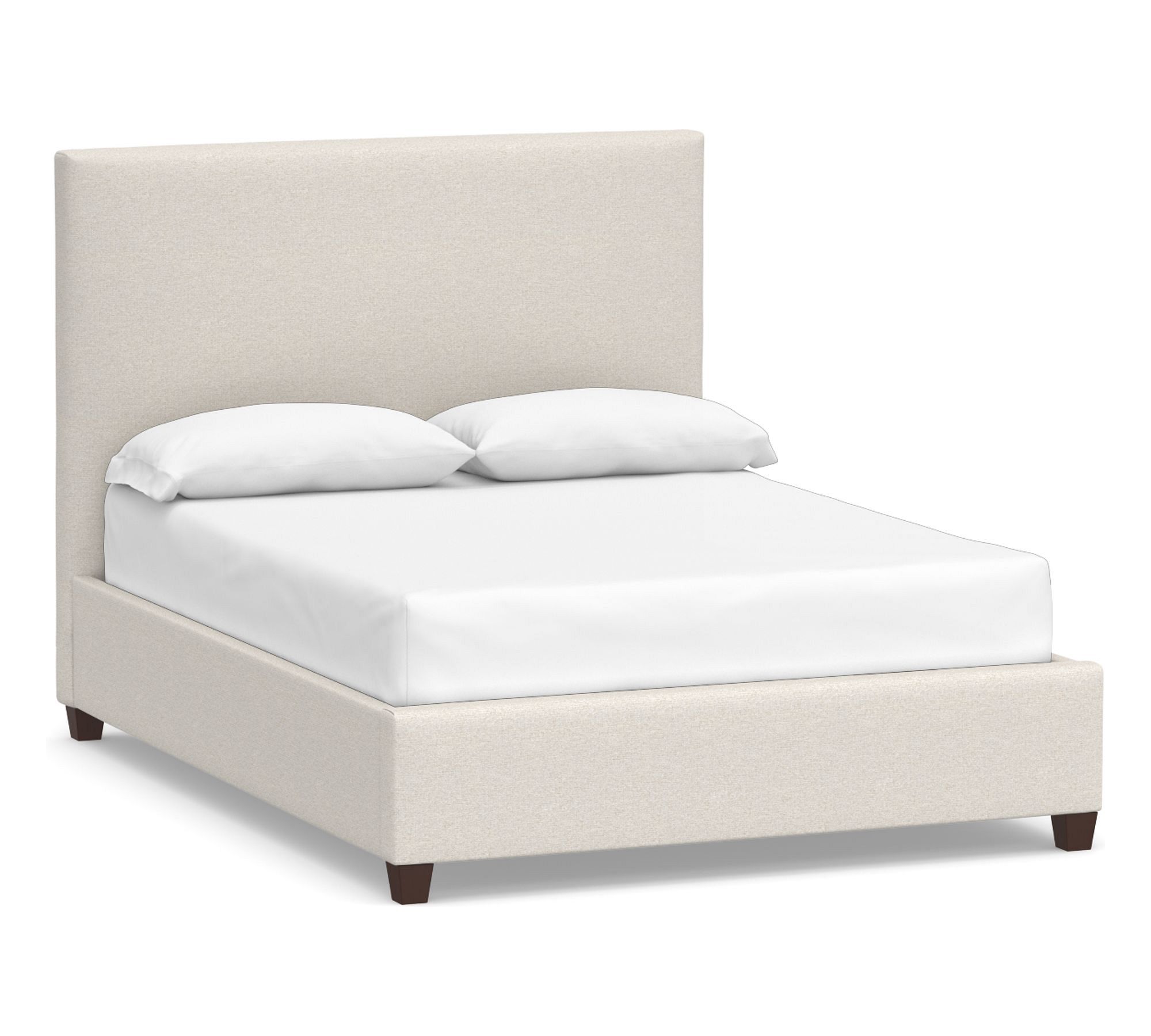 Raleigh Square Upholstered Bed - Quick Ship