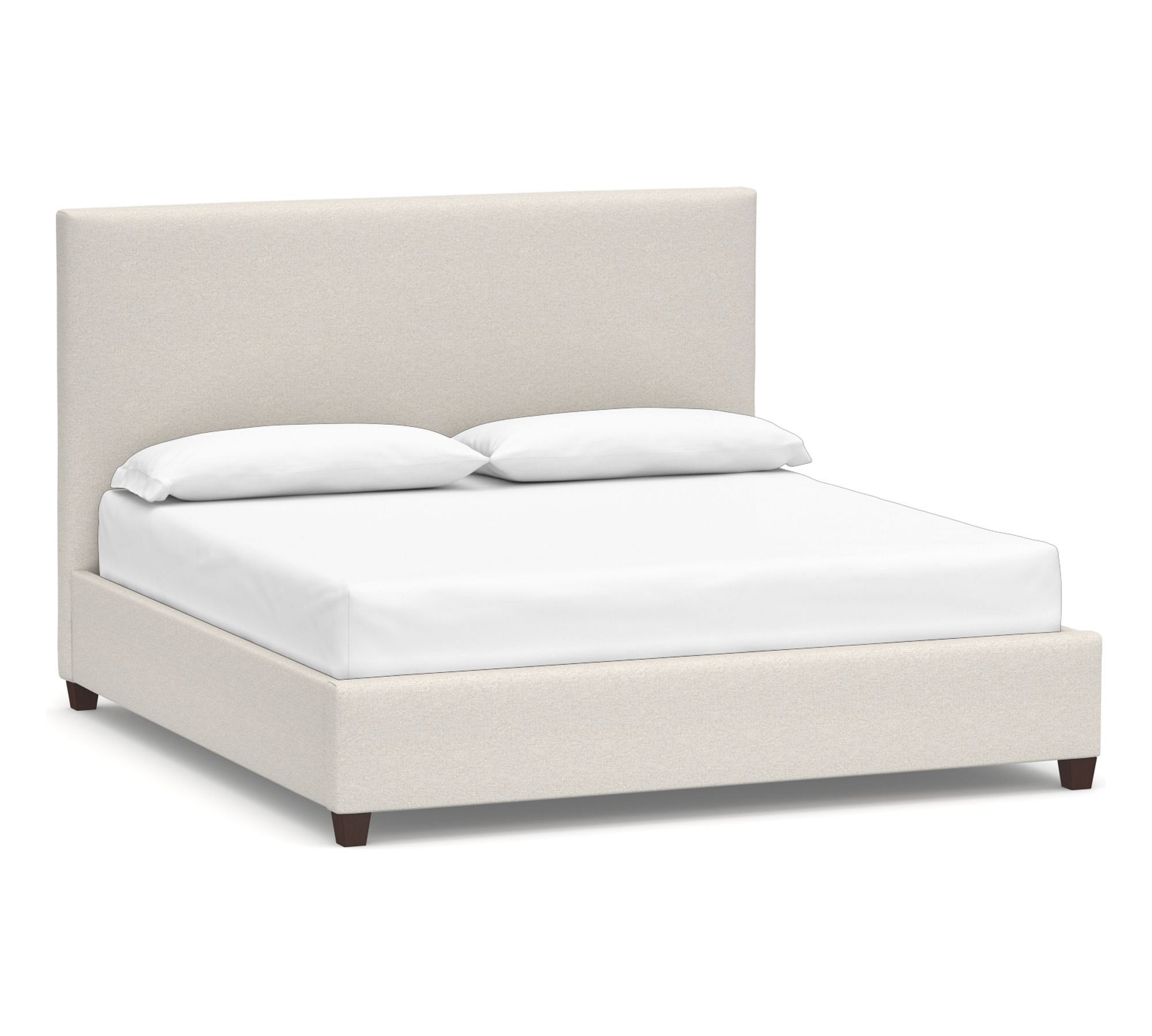 Raleigh Square Upholstered Bed - Quick Ship