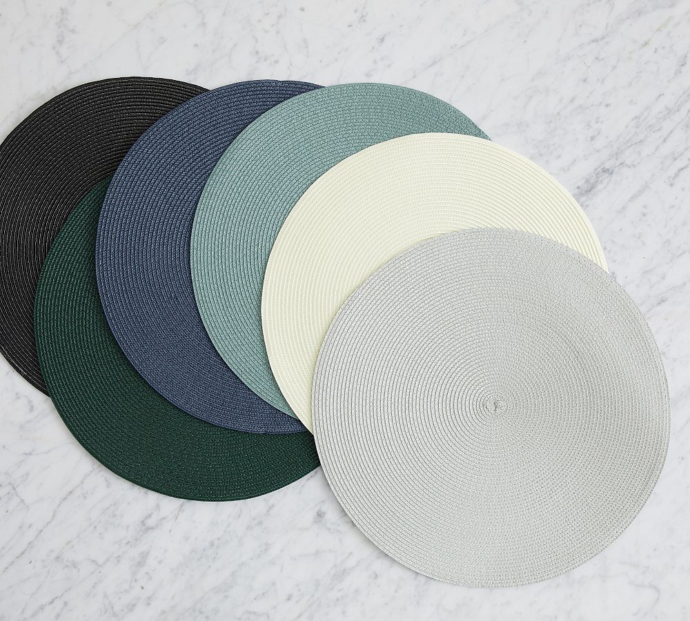 Woven Round Placemats - Set of 4