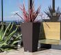All Weather Eco Hevea Tapered Cube Tall Outdoor Planters