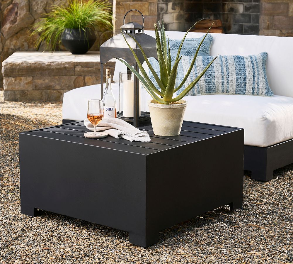 Malibu Metal Platform Modular Outdoor Coffee Table (33&quot;)