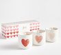 Watercolor Heart Scented Candle Gift Set - Vanilla &amp; Tobacco