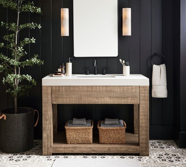 Palisades 46" Single Wide Sink Vanity | Pottery Barn