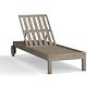 Chatham Mahogany Outdoor Chaise Lounge with Wheels