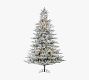 Lit Flocked Redwood Pine Faux Christmas Tree - 7.5 Ft.
