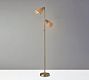 Cole 2-Light Rattan Floor Lamp