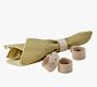 Vachetta Handcrafted Leather Napkin Rings &amp; Gift Box - Set of 4