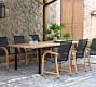 Santa Ana 7-Piece Rectangular Dining Table with Newark Dining Armchair Set