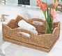 Tava Handwoven Rattan Scallop Tray with Handles