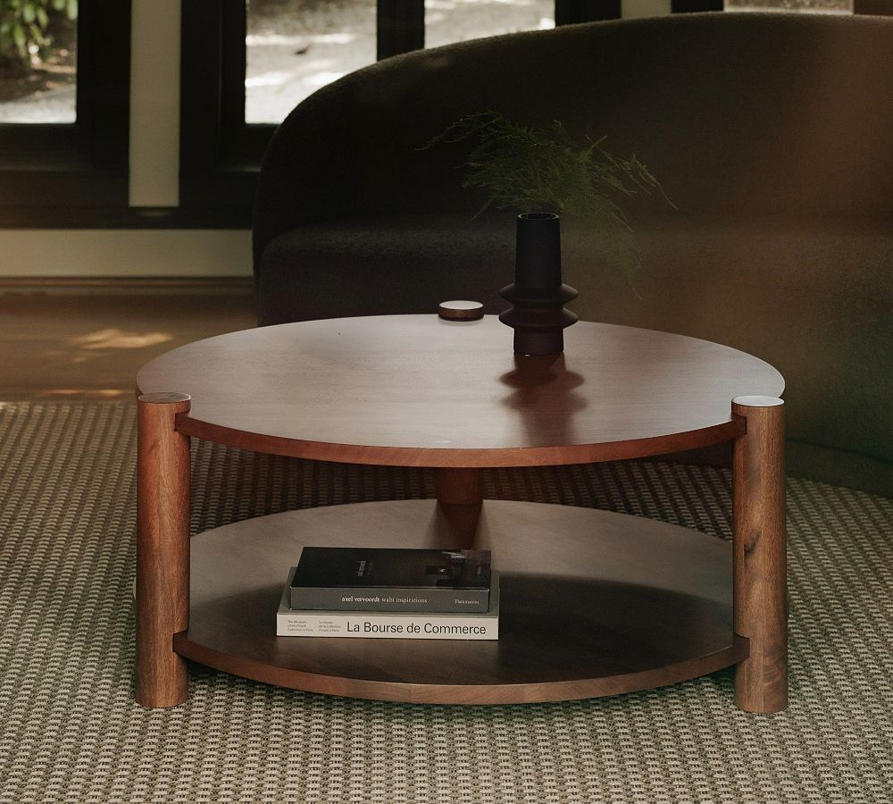 Lunden Round Coffee Table (39.5") Pottery Barn