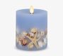 Premium Flameless Seashell Embedded Pillar Candle
