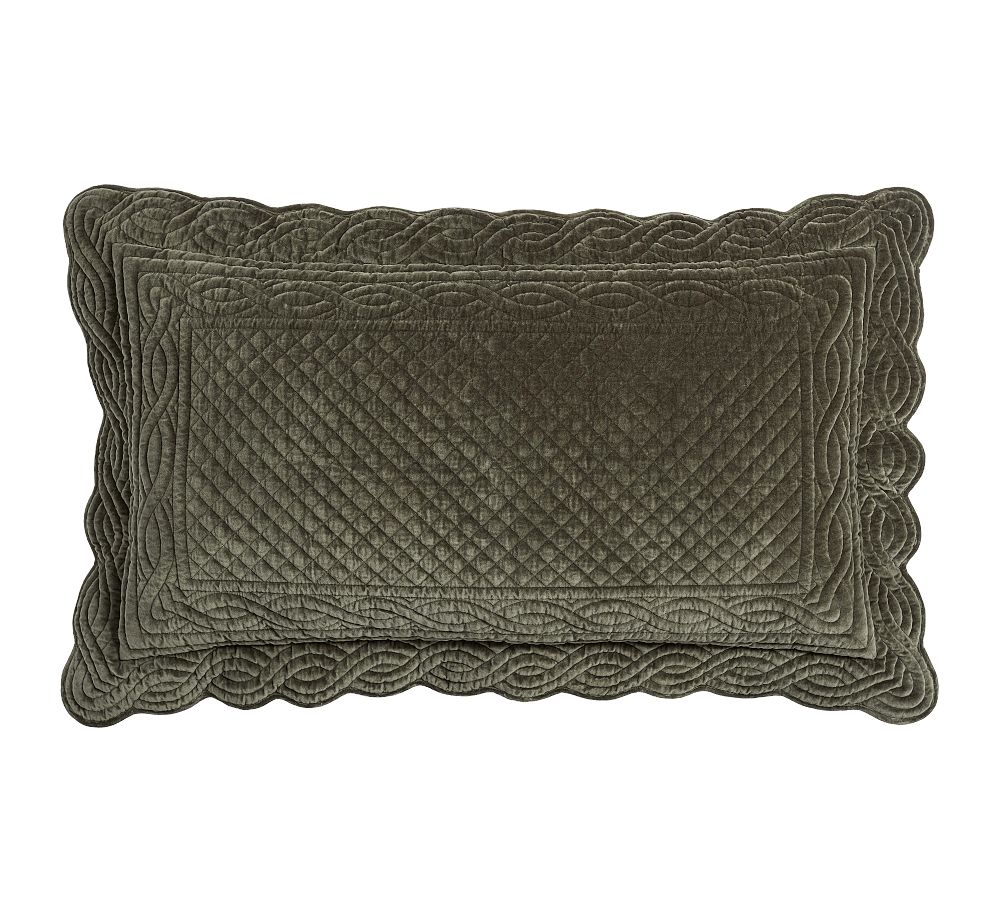Velvet Heirloom Quilted Shams