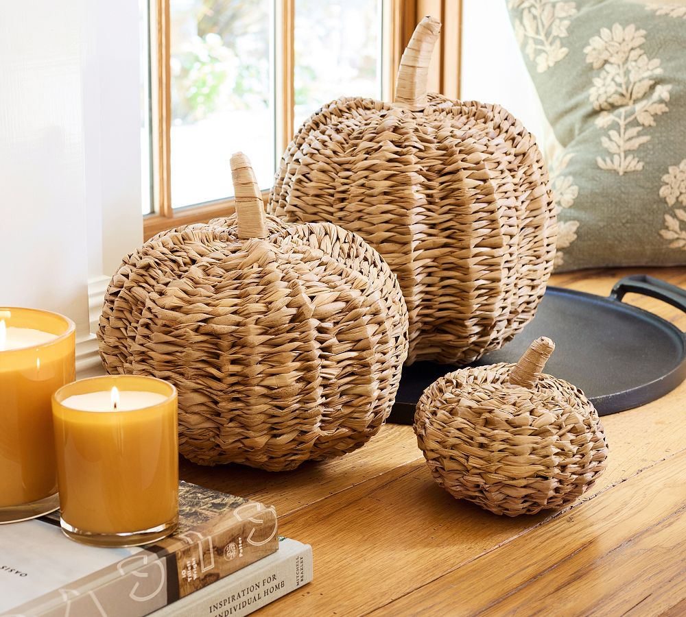 Handcrafted Woven Pumpkin | Pottery Barn