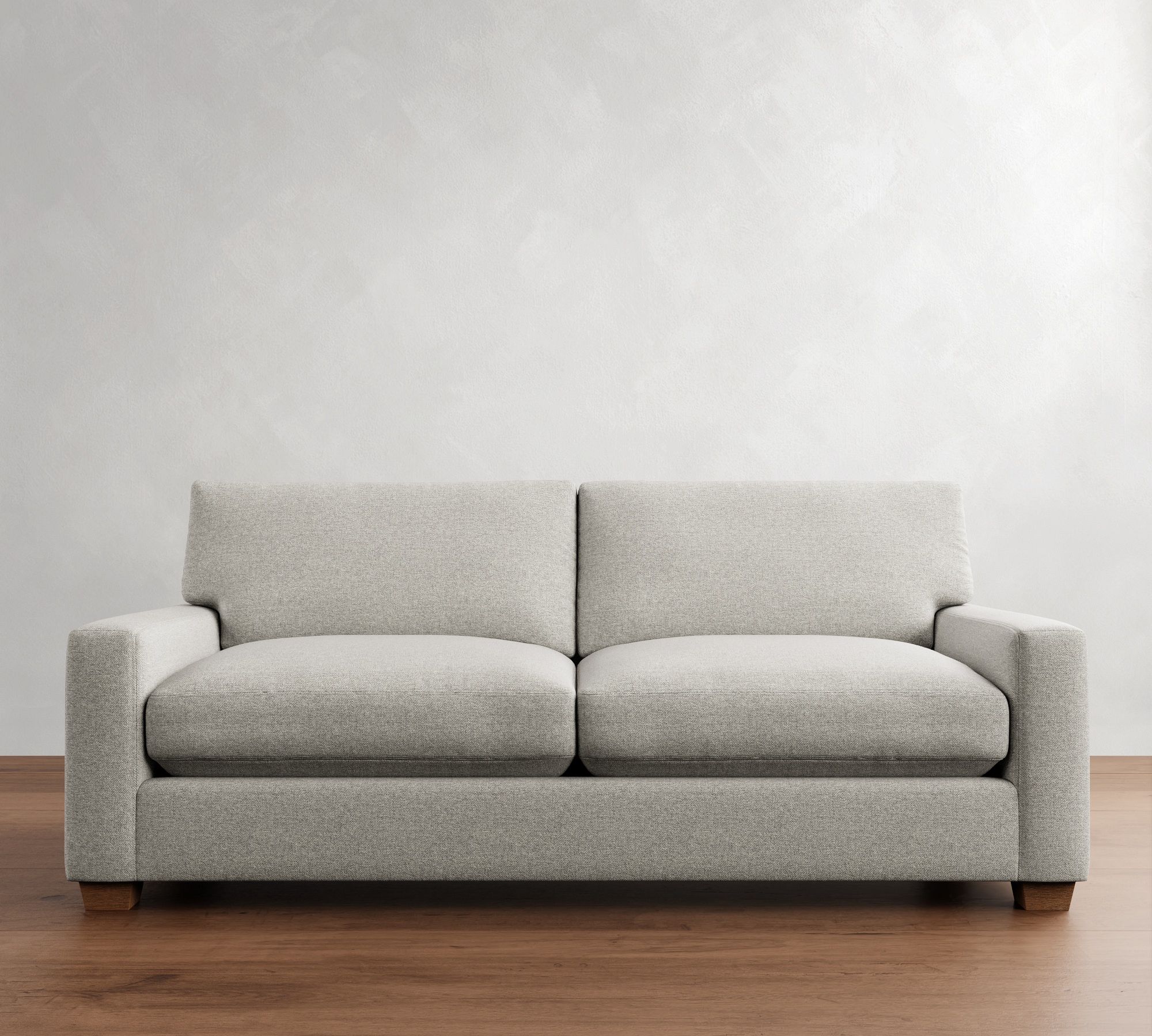 Alt image 1 for PB Comfort Modern Square Arm Sofa (62&quot;-98&quot;)