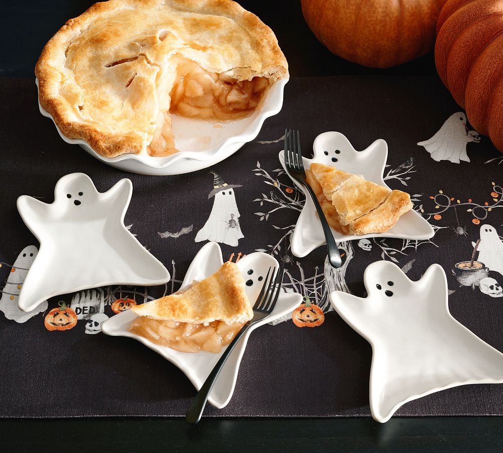 Gus the ghost stoneware appetizer plates pottery barn
