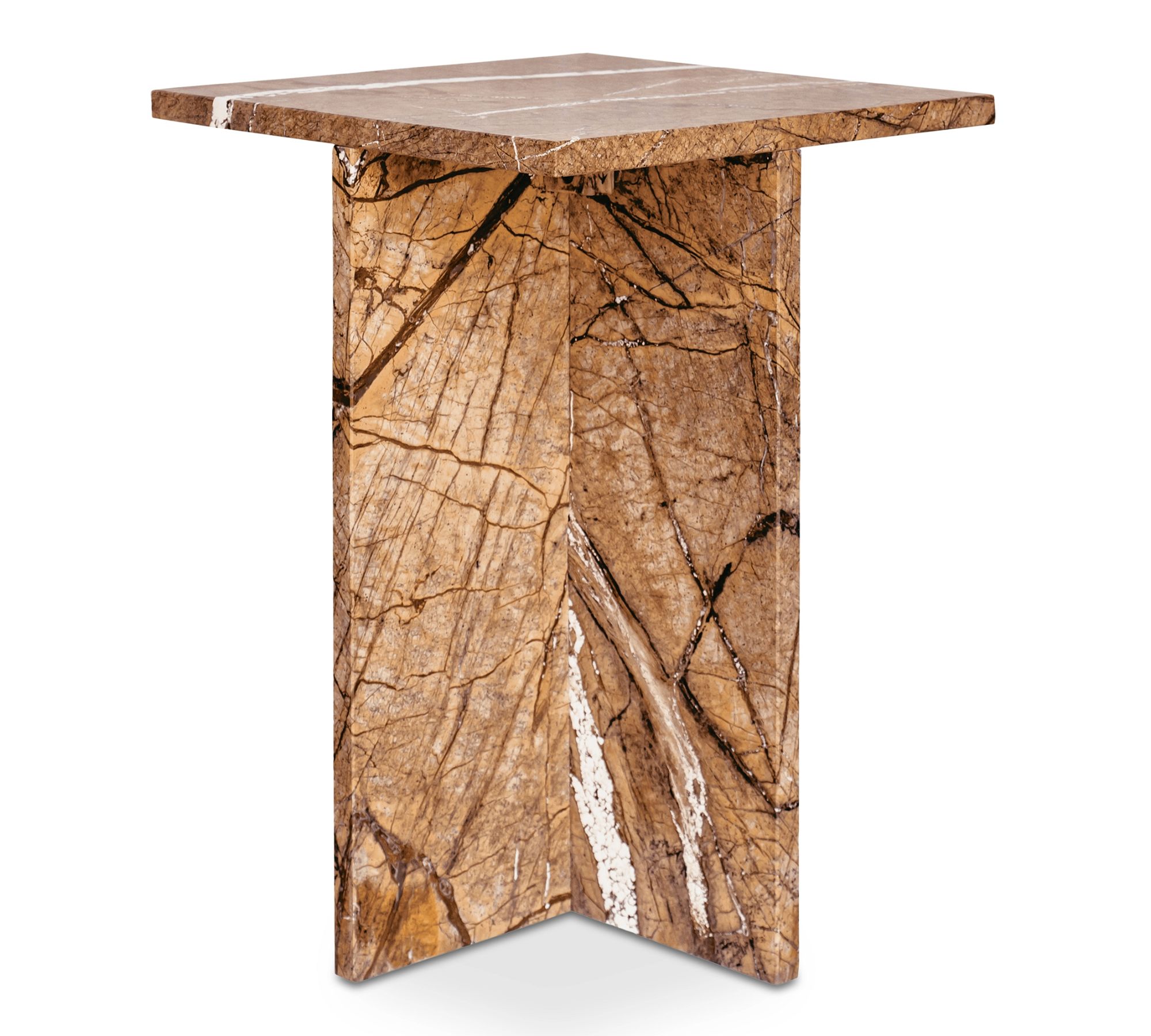Telluride Marble Square Accent Table