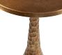 Jessalyn Round Hammered Metal Accent Table (16&quot;)