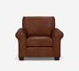 PB Comfort Roll Arm Leather Chair
