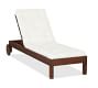 Chatham Mahogany Outdoor Chaise Lounge with Wheels