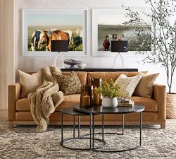 Duke Round Metal Nesting Coffee Table | Pottery Barn